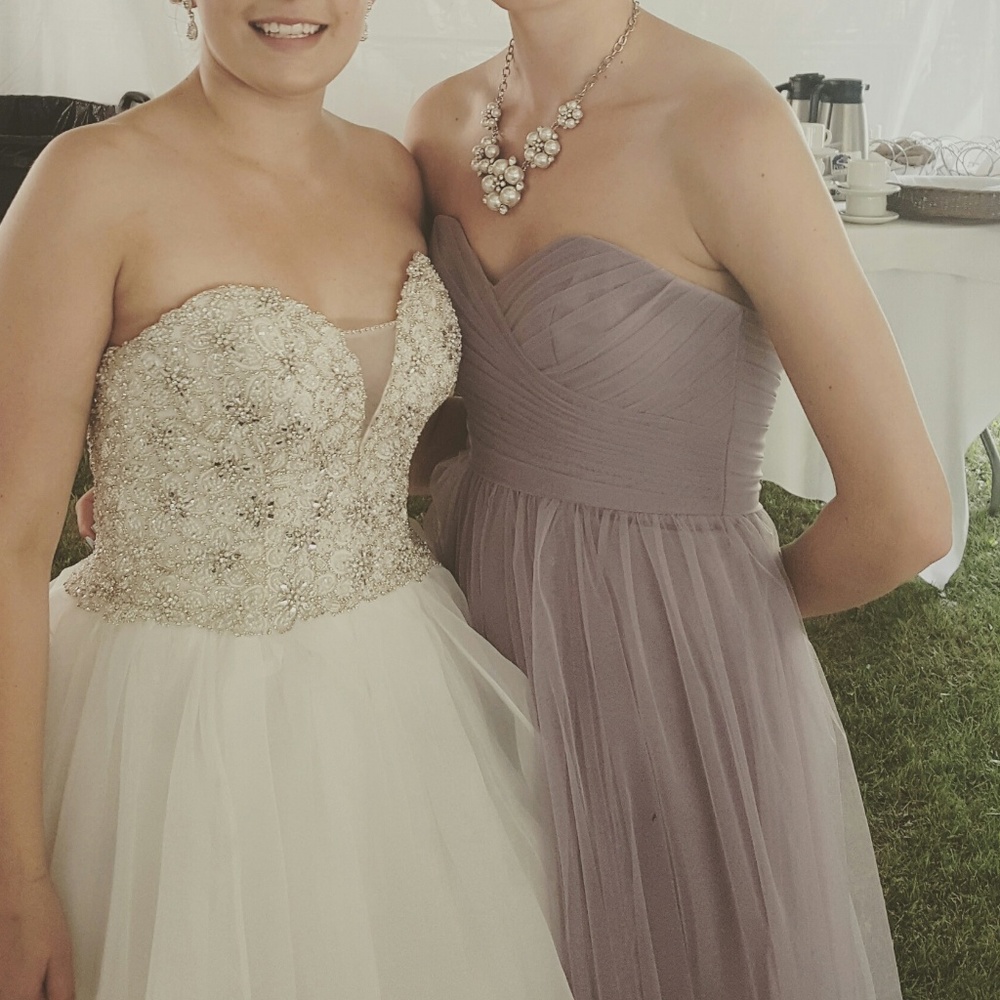 Full length gown; lavendar purple; - Picture 2 of 11